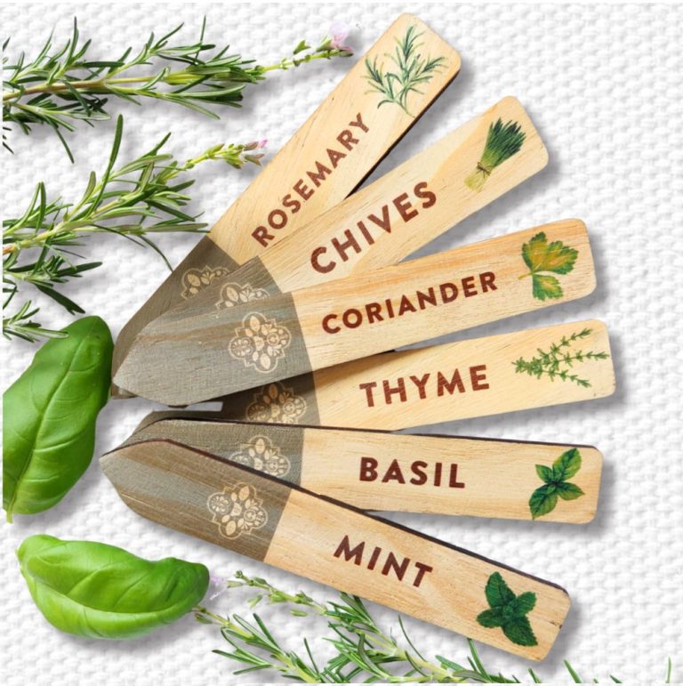 Wooden Herb Planting Markers
