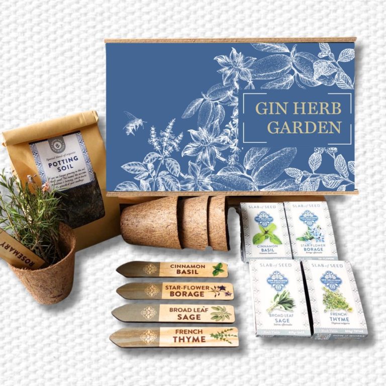 Start-a-Garden Gin Herb Gift Box