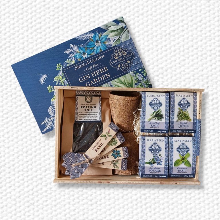 Start-a-Garden Gin Herb Gift Box
